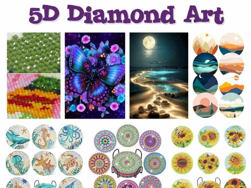 5D Diamond Coaster & Canvas Art – Craft & Sip Class (Hickory)
